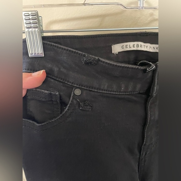✨Celebrity Pink Mid Rise Ankle Skinny Black Jeans Size 9/29 - Picture 7 of 12
